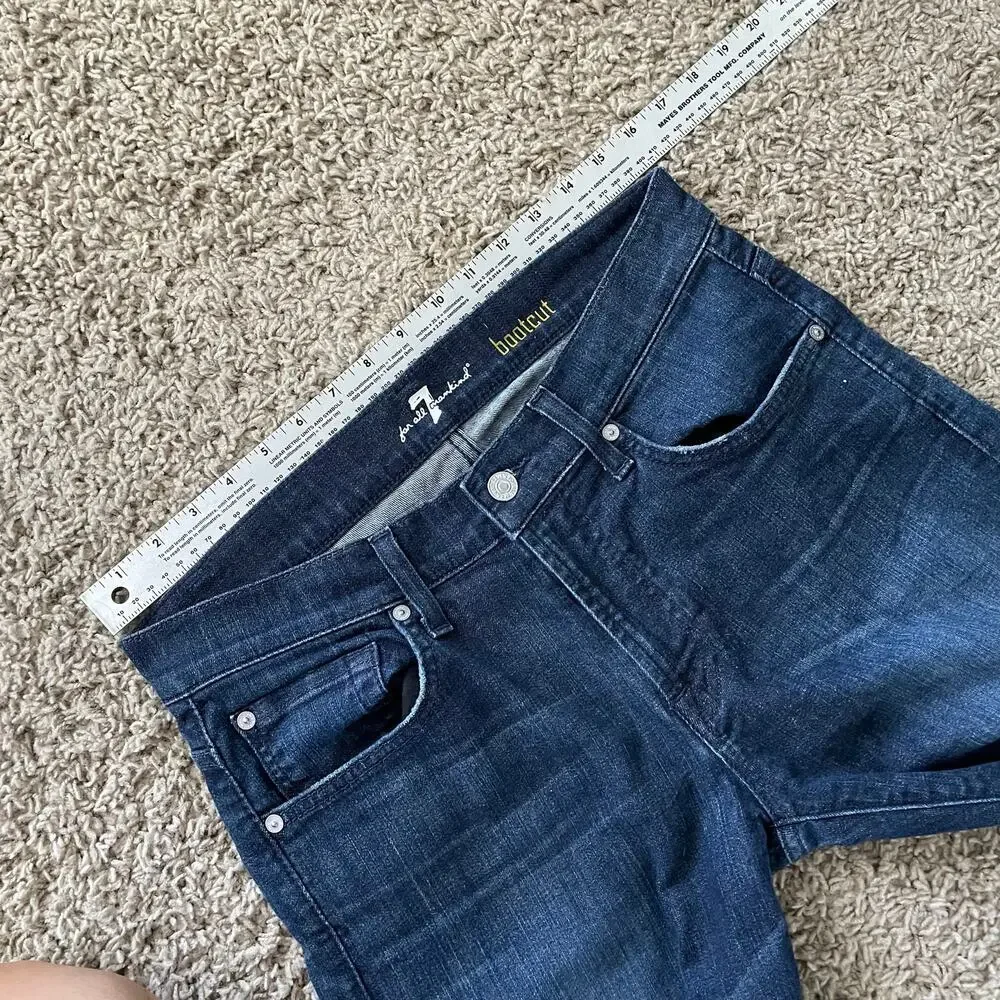 7 for all Mankind Bootcut Dark Wash jeans size 31 y2k midrise